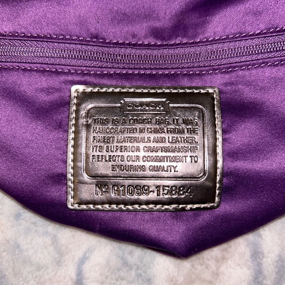 Coach Poppy Tarton 2-way Handbag - Picture 8 of 9